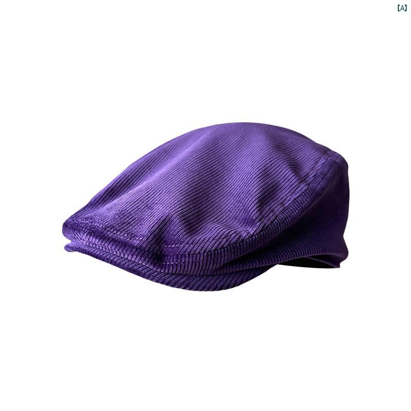 レディース　コーデ　春　夏　秋　ファッション小物 秋冬 コーデュロイ ピーク ハット メンズ シンプル..