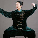 太極拳 スーツ メンズ 厚手 韓国 ベルベット 手描き Ba Duan Jin 練習 レディース 武術 パフォーマンス 秋冬