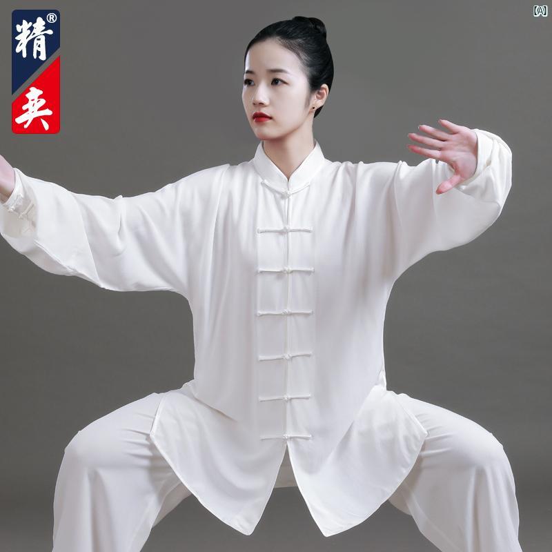 Jingyi 太極拳 スーツ 男性 ハイエンド 中国 半袖 練習 レディース 武道 トレーニング パフォーマンス