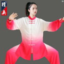 Jingyi 太極拳 スーツ レディース 秋 ハイエンド グラデーション 練習 男性 武道 パフォーマンス 競技