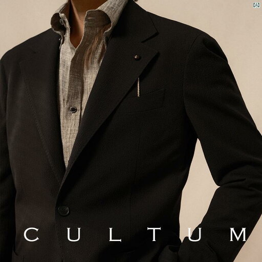 CULTUM 春夏 軽量 通気性 良い シアサッカー 半 裏地 付き アイロン フリー スーツ メンズ ビジネス 紳士 カジュアル CULTUM 春夏 軽量 通気性 良い シアサッカー 半 裏地 付き アイロン フリー スーツ メンズ ビジネス 紳士 カジュアル