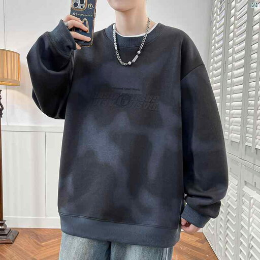 メンズ ファッション コーデ 男性 オシャレ スウェットシャツ メンズ 春秋新 ファッション レター タイダイ柄 ラウンドネックトップス ティーンエイジャー カジュアル 長袖 Tシャツ メンズ ファッション コーデ 男性 オシャレ スウェットシャツ メンズ 春秋新 ファッション レター タイダイ柄 ラウンドネックトップス ティーンエイジャー カジュアル 長袖 Tシャツ