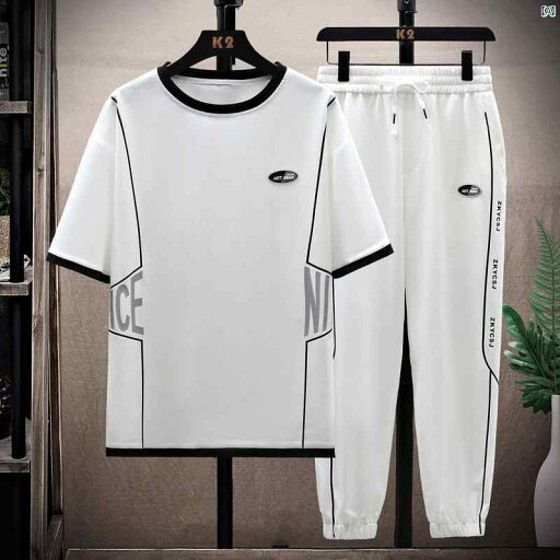 メンズ ファッション コーデ 男性 オシャレ 夏 冷感 半袖 Tシャツ 男性 スポーツ スーツ 中学生 高校生 イケメン 紳士服 セット メンズ ファッション コーデ 男性 オシャレ 夏 冷感 半袖 Tシャツ 男性 スポーツ スーツ 中学生 高校生 イケメン 紳士服 セット