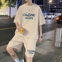 メンズ ファッション コーデ 男性 オシャレ ワッフル ショーツ メンズ 夏 イン カジュアル ミドル丈 パンツ ストレート レッグ スウェットパンツ スーツ