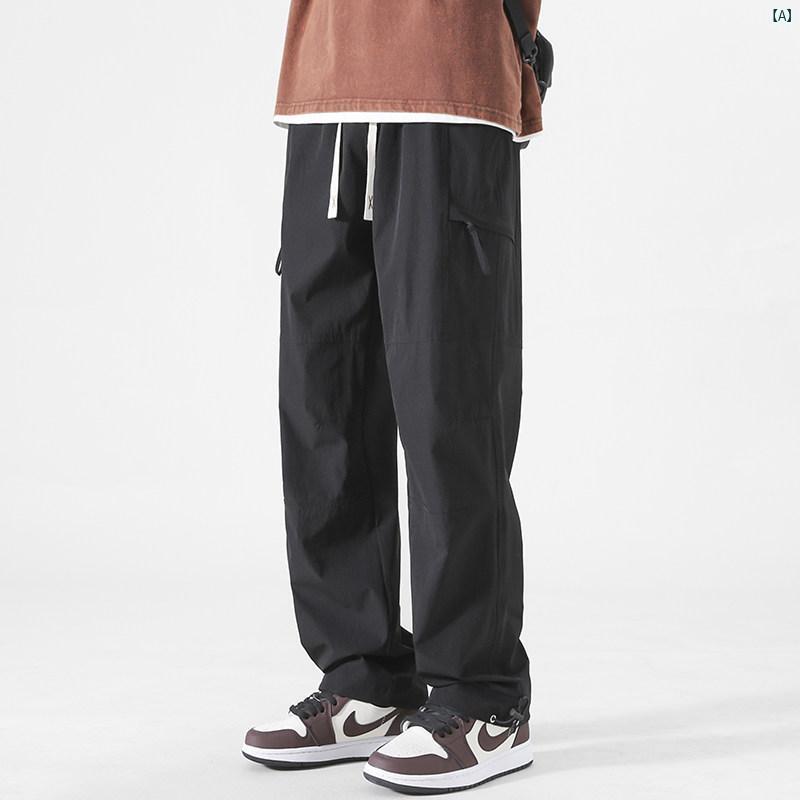 夏 薄手 突撃 パンツ メンズ 作業着 機能 空挺 部隊 ストレート スポーツ カジュアル ズボン