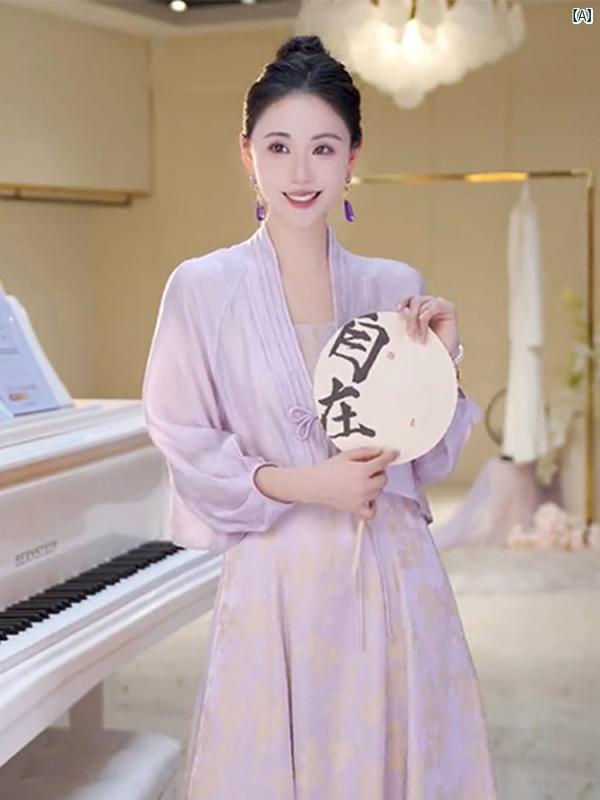 レディース レディース ファッション 海外ファッション 上品 おしゃれ スカート 小柄 ショール ショート カーディガンジャケット 薄手 ブラウス 夏 中華風 バック ルシフォン 日焼け防止 服