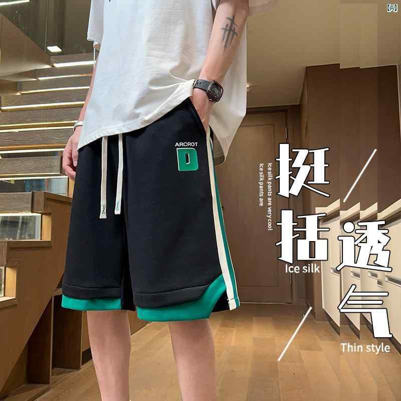 夏 大きめ サイズメンズ カジュアル パンツ スポーツ 快適 アウター 五分丈 薄手 ショーツ