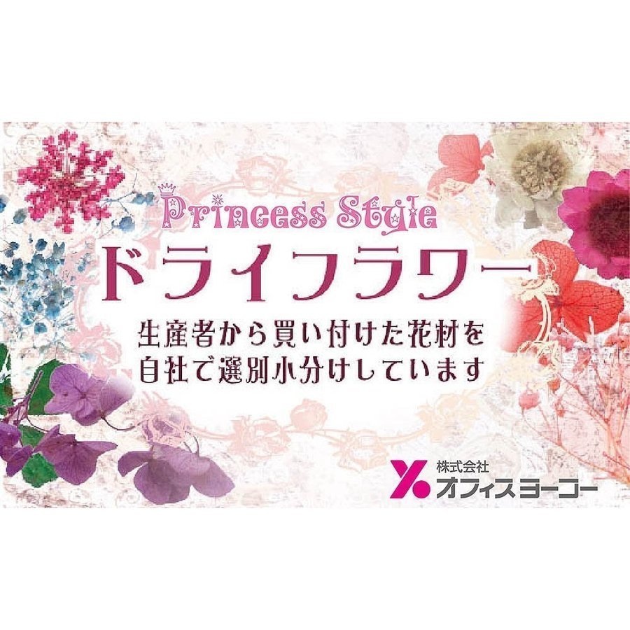 ドライフラワーレースフラワー押し花60枚レジンアートやネイルに12色times;各5枚ケース入