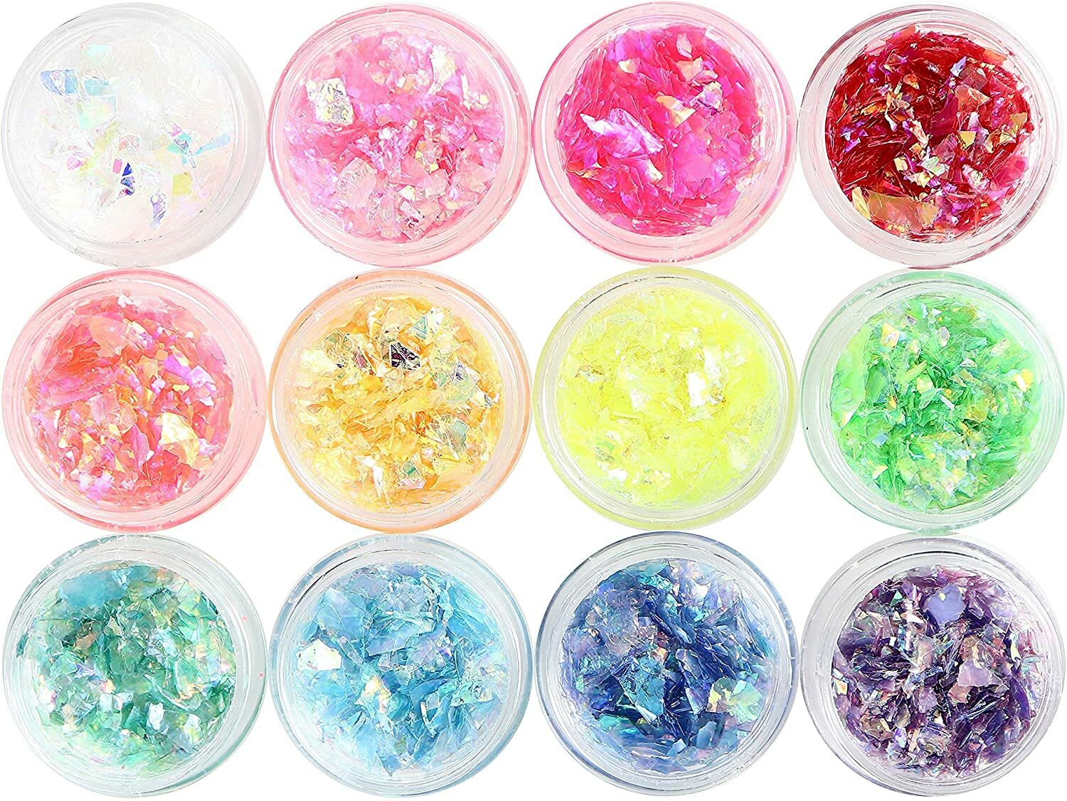 クラッシュホログラム 乱切り ホログラム 12色セット 【 レジン ネイル ジェル オ...