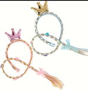 2色クラウンでお姫様に変身!金髪の三つ編みロングエクステ付きカチューシャ エクステ 1000円ぽっきり 雪の結晶 髪の毛ロング ウイッグ コスプレ プリンセス アナ雪 幼稚園 保育園 発表会 ダンス お姫様 変身