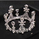 リボンがかわいい♪プリンセスクラウン(シルバー) 髪飾り ヘッドドレス カチューシャ 結婚式 ティアラ ウェディング 女の子 七五三 発表会 撮影小物 お姫様 ...