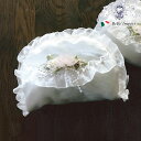 【10%OFFクーポン★店舗統合セール】 PETIT FLOWER GIFT 半円ポーチ(ホワイト) クリアケース入り 【アンティーク調 クラシック ロココ 雑...