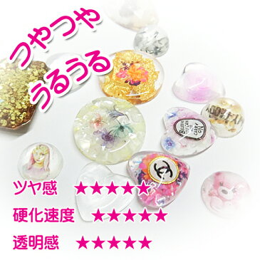 UVレジン レジン UVレジン液 レジン液 ハンドメイド パーツ UVライト ハード クリア 定形外