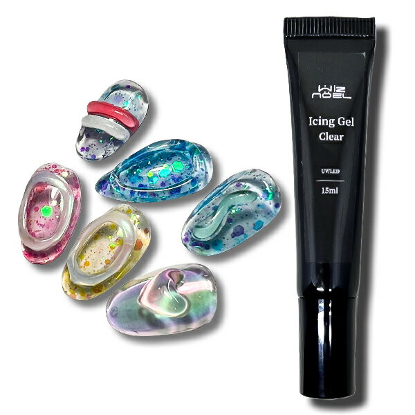 【10％OFF 楽天SS 6/4 20:00~6/11 1:59】Wiz noel ICING GEL 15g ノンワイプアイシングジェル アイシングジェル うるうるネイル チューブタイプ ネイ ジェルネイル ネイル うるうる