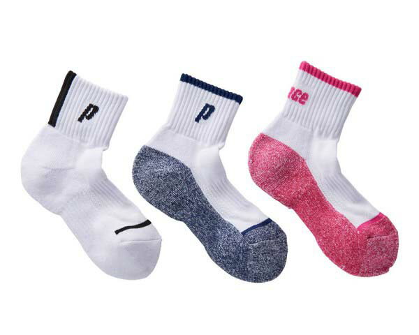 プリンス テニス prince レディース ソックス ハーフ 3足セット PS306S