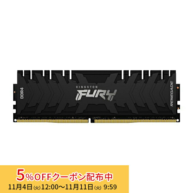 [5%OFFݥ 11ޤ]ʺ߸˸¤˥󥰥ȥ FURY Renegade꡼ ֥å 8GB 3200MHz DDR4 CL16 DIMM ...