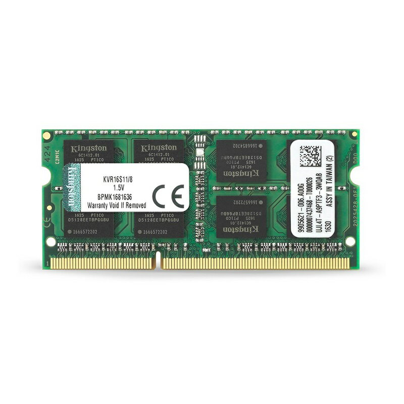 【メーカー取り寄せ】 キングストン 増設メモリ 8GB 1600MHz DDR3 Non-ECC CL11 SODIMM KVR16S11/8 製品寿命期間保証 Kingston 新生活 国内正規品 キャンセル不可