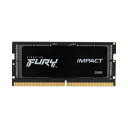 【メーカー取り寄せ】キングストン FURY Impact DDR5シリーズ ブラック 16GB 4800MT/s CL38 SODIMM 262pin ゲーミングメモリ KF548S38IB-16 kingston DDR5 増設メモリ フューリー インパクト 新生活 国内正規品 キャンセル不可(2)