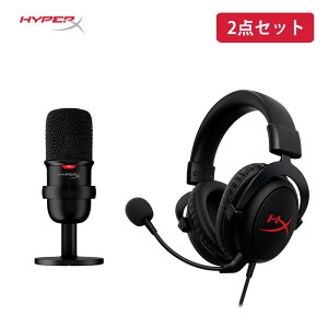 HyperX Streamer Starter Pack ゲーミングヘッドセットCloud Core & コンデンサーマイクSoloCastセット HBNDL0001 ハイパーエックス ストリーマー スターターパック ハッピーバッグ ゲーミング 福袋 セット販売 マイク ソロキャスト 新生活安売り