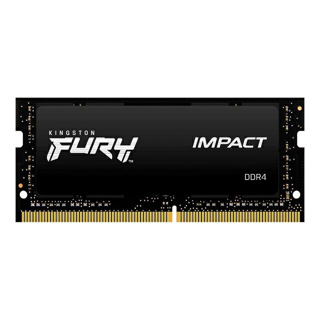 【メーカー取り寄せ】 キングストン FURY Impactシリーズ ブラック 32GB 3200MHz DDR4 CL20 SODIMM 260pin ゲーミン...