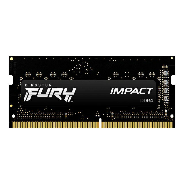 プリンストンダイレクトモールで買える「【メーカー取り寄せ】 キングストン FURY Impactシリーズ ブラック 16GB 3200MHz DDR4 CL20 SODIMM 260pin ゲーミングメモリ KF432S20IB/16 kingston 増設メモリ 新生活 国内正規品 キャンセル不可」の画像です。価格は12,800円になります。