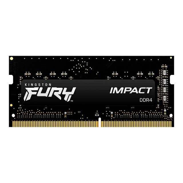 【メーカー取り寄せ】 キングストン FURY Impactシリーズ ブラック 8GB 3200MHz DDR4 CL20 SODIMM 260pin ゲーミングメモリ KF432S20IB/8 kingston 増設メモリ 新生活 国内正規品 キャンセル不可