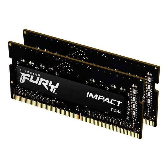 プリンストンダイレクトモールで買える「【メーカー取り寄せ】 キングストン FURY Impactシリーズ ブラック 16GB (8GB×2枚組) 3200MHz DDR4 CL20 SODIMM (Kit of 2 260pin ゲーミングメモリ KF432S20IBK2/16 kingston 増設メモリ 新生活 国内正規品 キャンセル不可」の画像です。価格は13,500円になります。