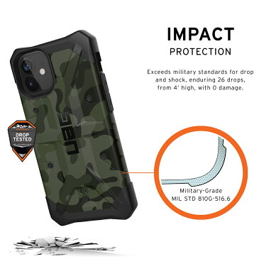 UAG iPhone 12 mini用 PATHFINDER SEケース スタンダード・カモフラージュ柄 全2色 耐衝撃 UAG-IPH20Sシリーズ 5.4インチ アイフォンカバー ユーエージー 軽量 パスファインダーSE ストラップホール搭載モデル