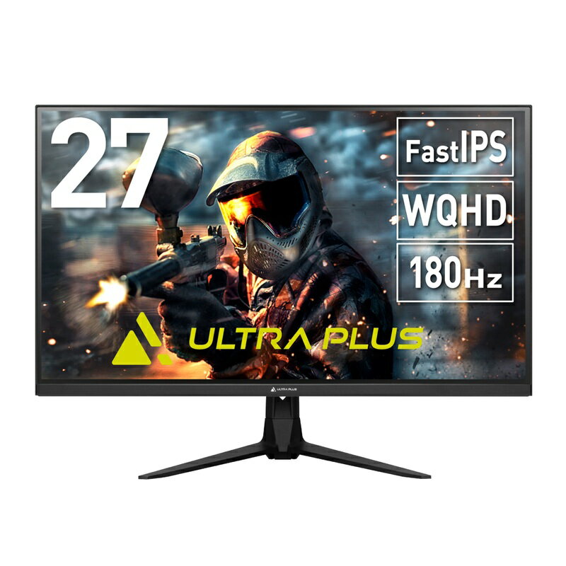 プリンストン ULTRA PLUS FastIPS方式パネル採用 27型 ハイリフレッシュレート 180Hz WQHD 液晶ディスプレイ UP-P27Q180 princeton 27インチ HDMI DisplayPort ディスプレイ モニター PCモニター スピーカー内蔵 ゲーミングモニター