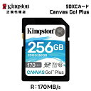 (在庫限り)キングストン SDXCカード 256GB Canvas Go!Plus Class 10 U3 V30 SDG3/256GB Kingston SDカード 新生活 国内正規品 キャンセル不可