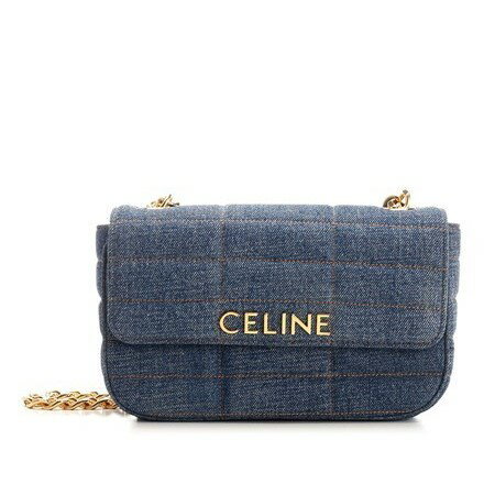 セリーヌ ショルダーバッグ（レディース） CELINE　　SHOULDER BAG　　MATELASSE MONOCHROME　　111272ETN07DDDENIM/GP　　　セリーヌ　マテラッセ　ショルダーバッグ　デニム　ゴールド