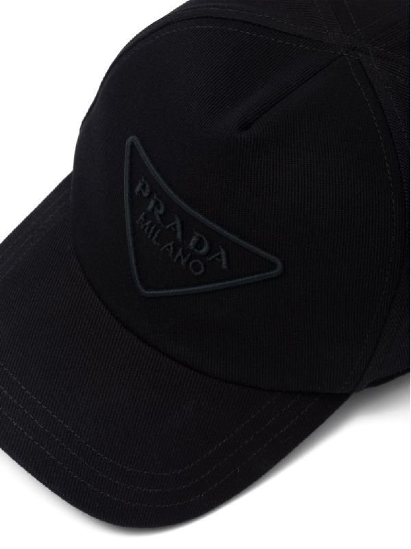 PRADA　LOGO　CAP　2HC179　2FMB　F0002　NERO　プラダ　ロゴキャップ　コットン　...