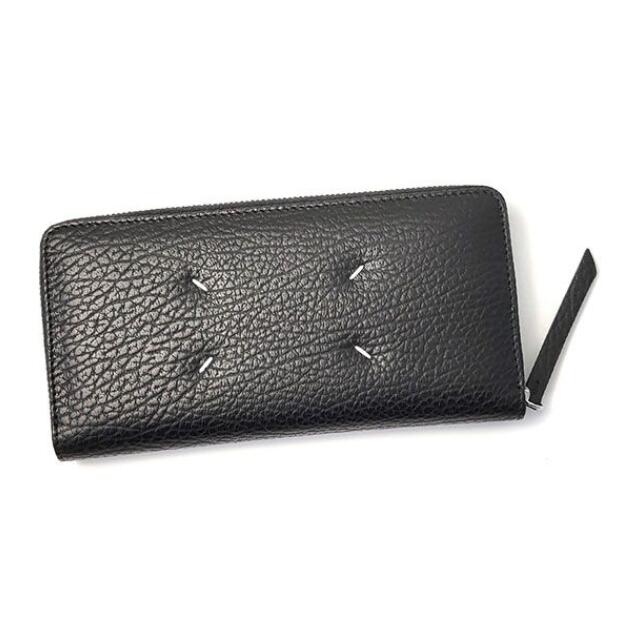 Rakuten - MAISON MARGIELALONG ZIP WALLETS56UI0110P4455T8013BLACK　　メゾンマルジェラ　ZIPロングウォレット　クロ　ブラック