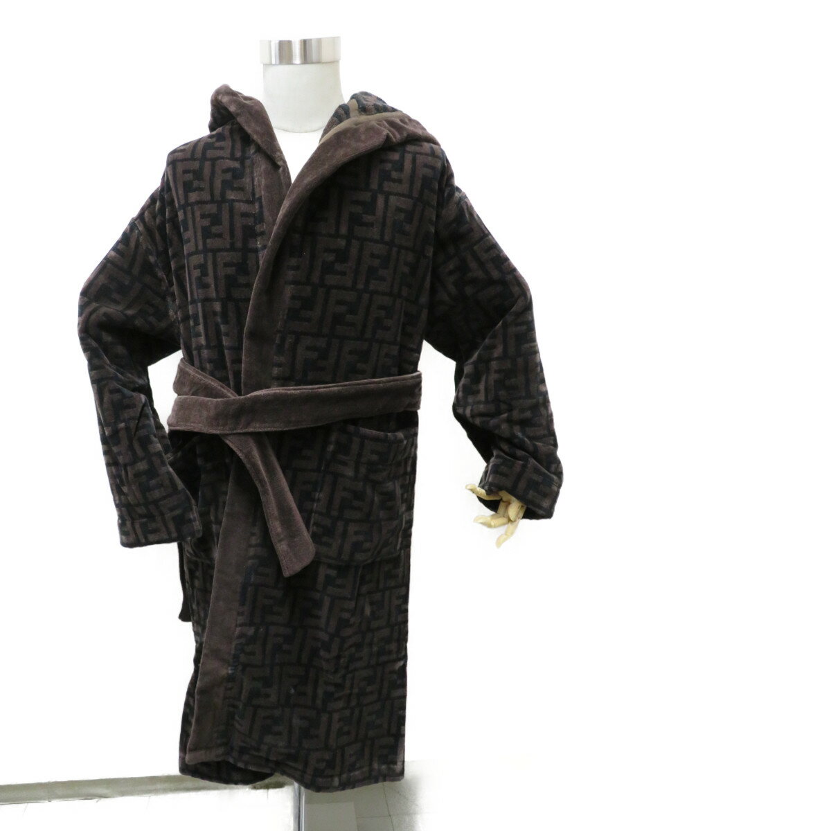 FENDI եǥ   FXA009 A79J F0QT2 BATHROBE BROWN