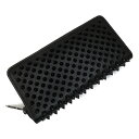 CHRISTIAN LOUBOUTIN クリスチャンルブタン 長札ZIPサイフ 1185059 CM53 PANETTONE WALLET BLACK