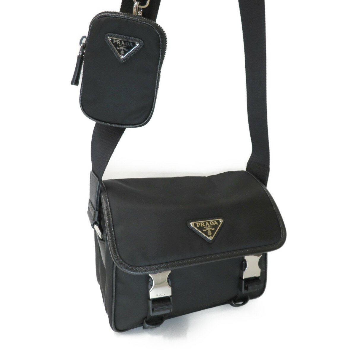 PRADA プラダ ショルダーバッグ 2VD034VWOP 2DMH F0002 TESSUTO NERO