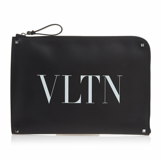 VALENTINO @eBm Y Nb`obO WY2B0457 WJW 0NI VLTN CLUCH BAG NERO/BIANCO