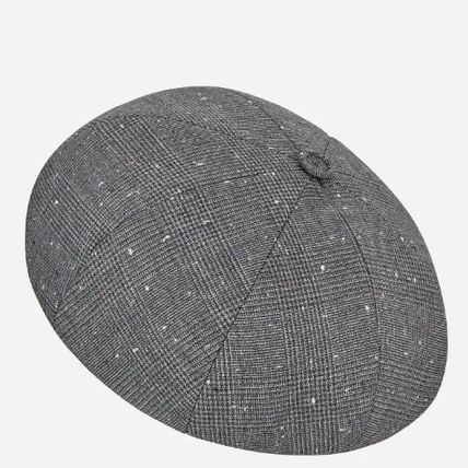 CHRISTIAN DIOR クリスチャンディオール メンズ ベレー帽プリンスオブウェールズ 243C900A 5633 C880 GREY