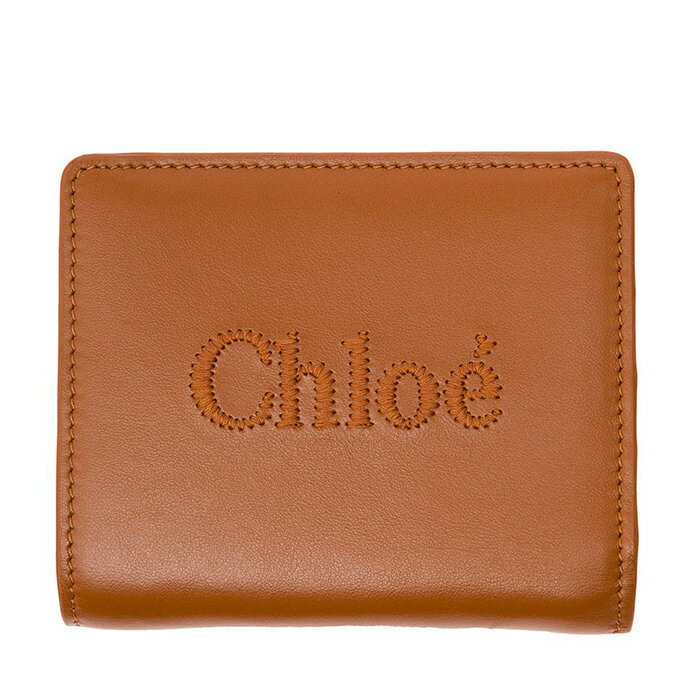 CHLOE　　SENSE COMPACT WALLET　CHC23SP867I10　　247CARAMEL　　クロエ　センス　コンパクトウォレット　キャメル　ブラウン