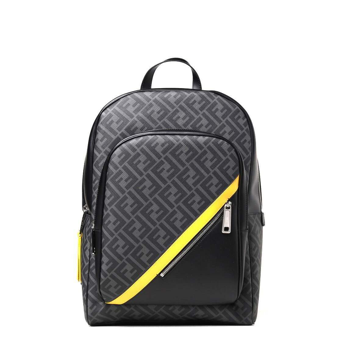 FENDI　　FF BACKPACK　　7VZ074A9XSF0R2A　　BLACK+SUNFLOWE　フェンディ　バックパック　ブラック