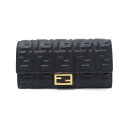 FENDI　　CONTINENTAL WALLET　8M0251AAJDF0KUR　NERO+ORO-SOFT　　　フェンディ レディース 長札サイフ　　ブラック