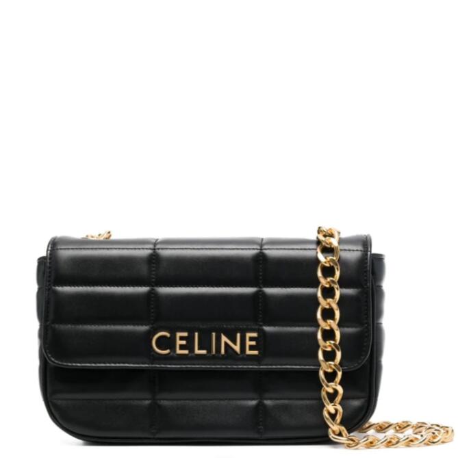 セリーヌ ショルダーバッグ（レディース） CELINE　　SHOULDER BAG　　MATELASSE MONOCHROME　11127　3EYD　38NO　　セリーヌ　マテラッセ　ショルダーバッグ　クロ　ブラック　ゴールド