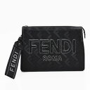 FENDI　BAG　CLUTCH　PACK　VIT.COVER FF　7VA564　AP15　F0GXN　NERO+PALLADIO　フェンディ　クラッチバッグ　ポシェット　ブラック