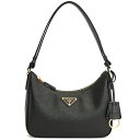 PRADA　RE-EDITION　SAFFIANO　LEATHER　MINI　BAG　1BC204_VJOM　NZV　F0632　NERO　ORO　プラダ　カーフ　ショルダーバッグ　ブラック　クロ