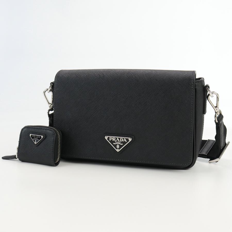 PRADA SAFFIANO TRA SHORDER BAG 2VD059 9Z2 F0002 NERO プラダ メンズ ショルダーバッグ サフィアノ レザー クロ ブラック