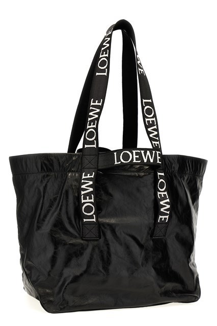 LOEWE FOLD SHOPPER IN PAPER CALFSKIN B507X23X32 1100 BLACK ロエベ メンズ ペーパーショッパー ブラック