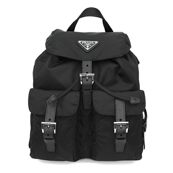 プラダ 通勤用・ビジネスリュック レディース PRADA　SMALL BACKPACK RE-NYLON　1BZ677OOO　RV44/VELA　F0002　NERO　プラダ　レディース　バックパック　スモール　ブラック　クロ