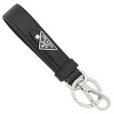 PRADA KEYHORDER METAL SAFFIANO 2PP68T 053 F0002 NERO プラダ キーホルダー ブラック ゴールド
