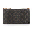 CELINE ZIPPED CARD HOLDER IN TRIOMPHE 10B68 2CAM 04LU TAN セリーヌ カードホルダー トリオンフ カーフ...