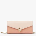 FENDI CONTINENTAL BAGUETTE WALLET ON CHAIN 8M0365 ALV4 F1SO1 PINK フェンディ フラップ長財布 カーフ